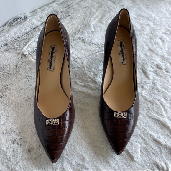 New Brighton Crocodile Style Hi Heels Lady’s Shoes size 8 - Picture 4 of 16